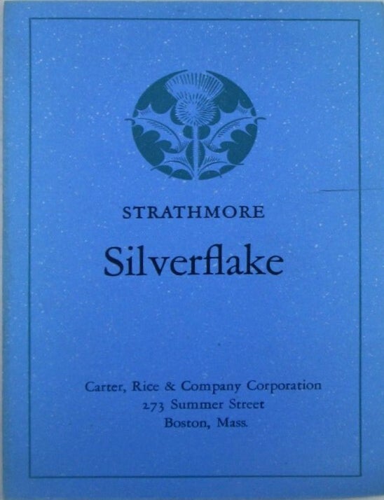 Item #022832 Strathmore Silverflake Paper Sample Booklet.