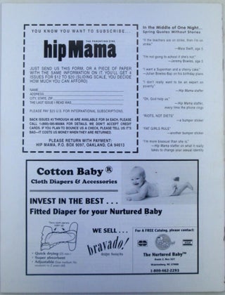 Hip Mama. The Parenting Zine. #9, The Birth Issue