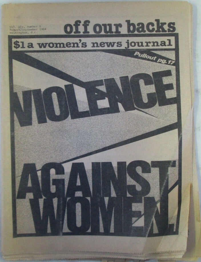 Item #022865 Off Our Backs. August/September 1984. authors.