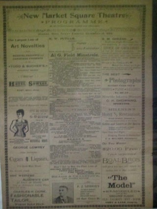 New Market Square Theatre Programme for Friday Evening, December 14, 1894 Featuring Al G. Field...