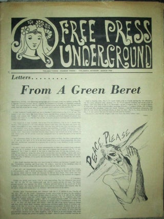 Free Press Underground. March 1968. Volume Three-Number Three