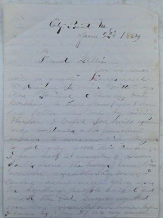 Civil War Letter from City Point, VA, June 23rd, 1864